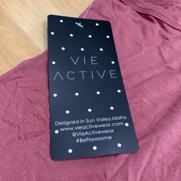 Vie Active Ashleigh Tank 2.0 top. Dusty rose. XL. NWT. Yoga Club. - Picture 4 of 6